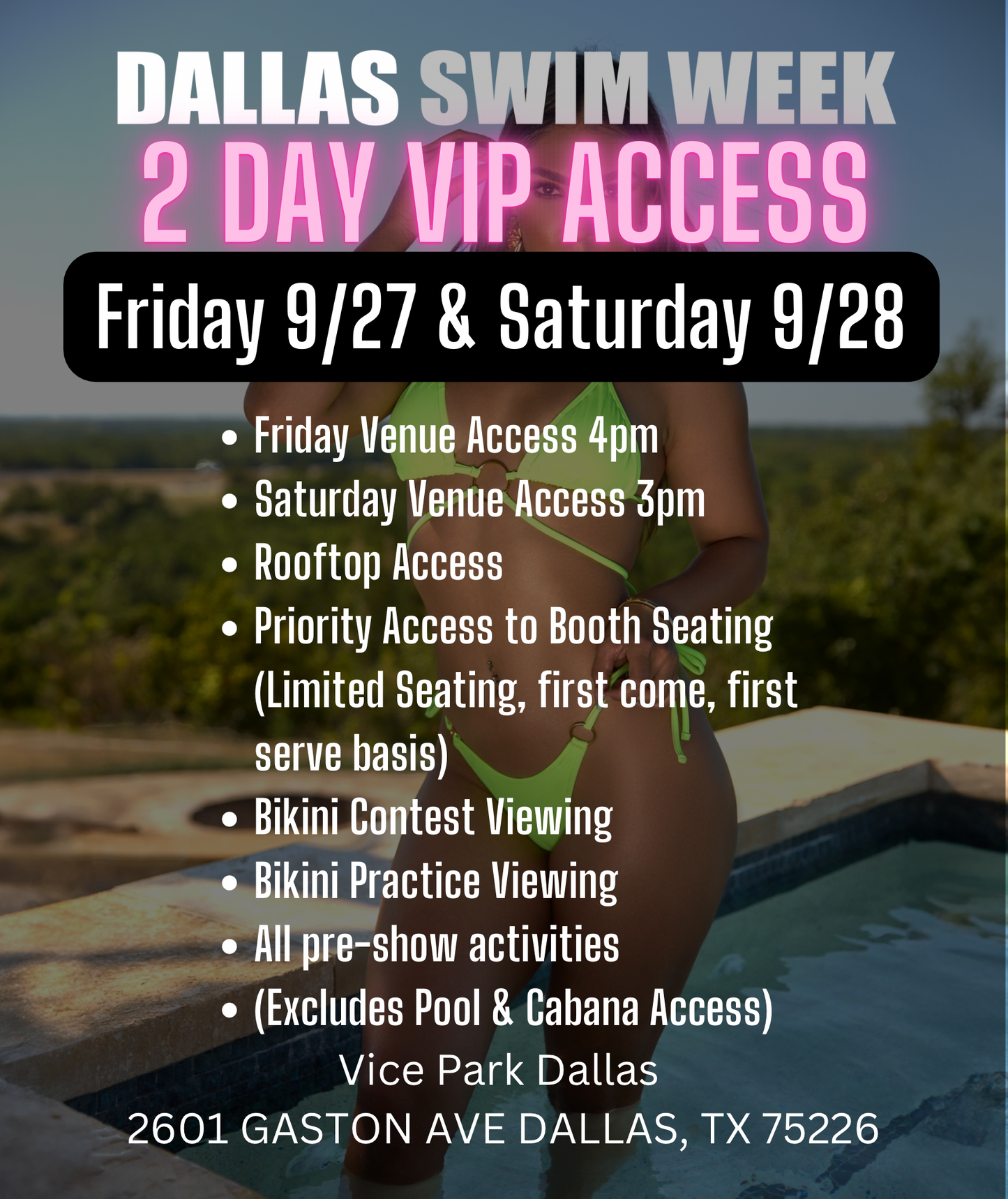 2 Day VIP Access 9/27 & 9/28, No Refunds